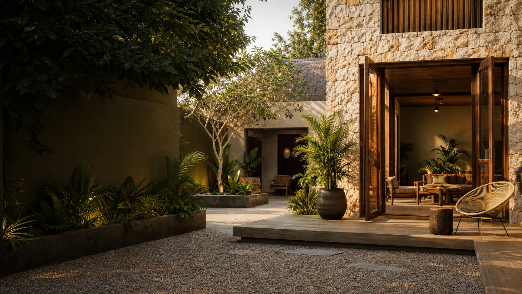 Riad Atlas House courtyard